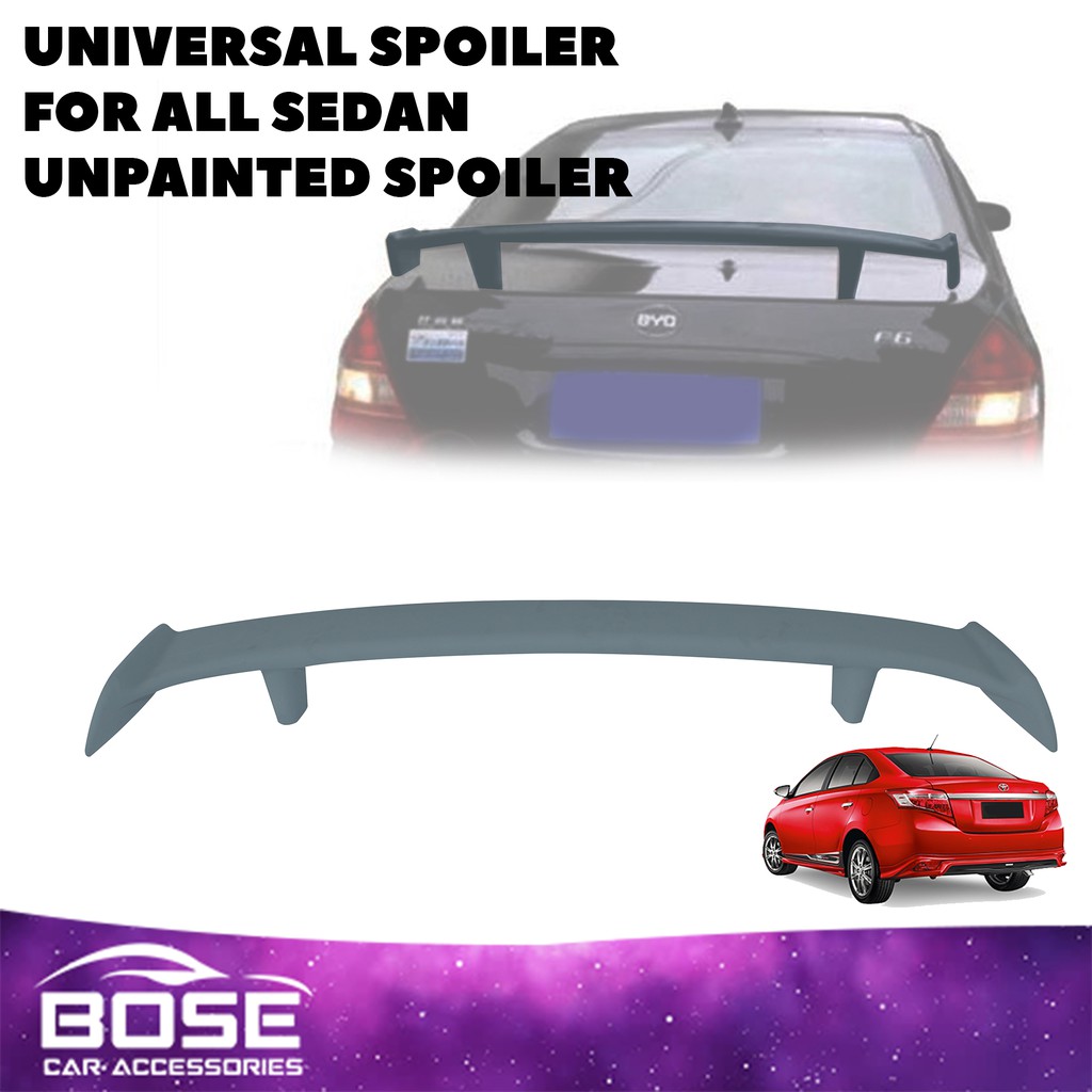 Universal Spoiler For Sedan And Hatchback Unpainted Spoiler With 3rd ...