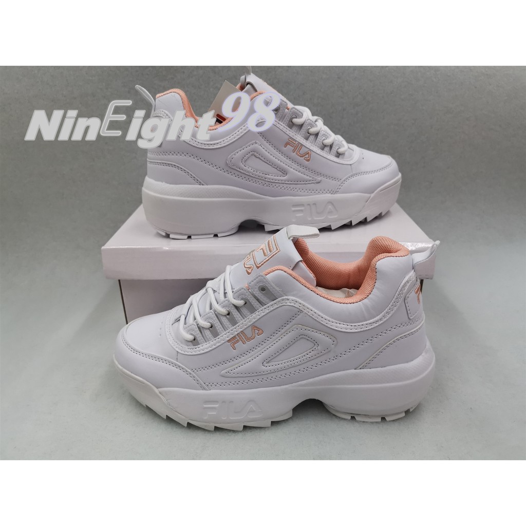 fila disruptor grey pink