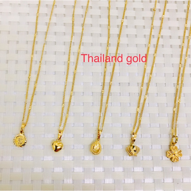 [BY]14k Thailand gold plated Necklace Shopee Philippines