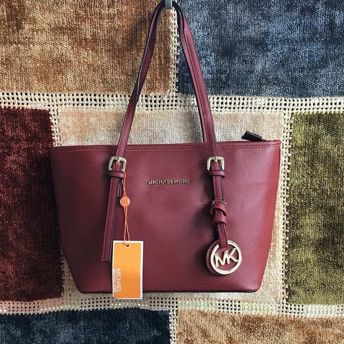 Michael Kors Tote Bag Red 1007 | Shopee Philippines