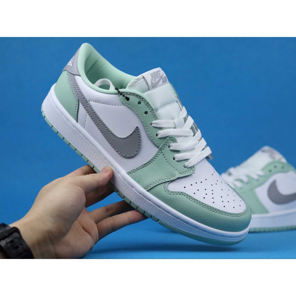 blue and green jordan 1