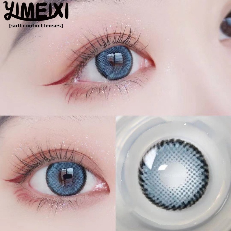 YIMEXI Color Contact Lenses with Annual Graduation Blue Eye Contact