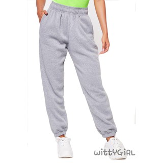 grey joggers baggy