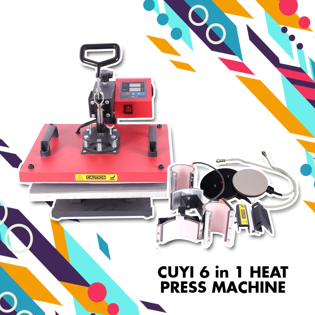 CUYI 6 IN 1 COMBO HEAT PRESS MACHINE Shopee Philippines