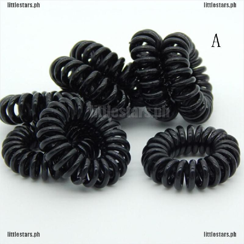Luv 10 Pcs Plastic Hair Ties Spiral Hair Ties No Crease Coil Hair
