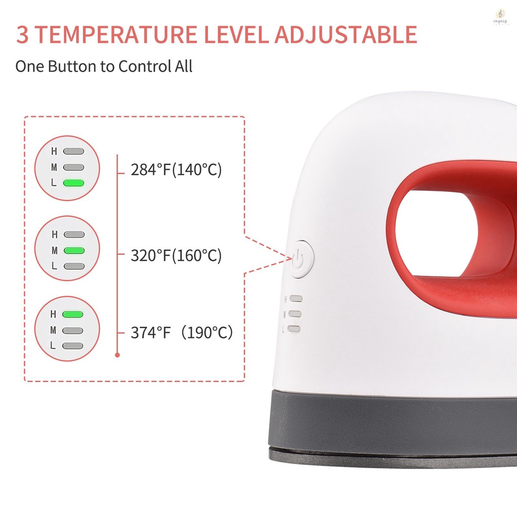 Mini Heat Press Machine T-Shirt Printing Easy Heating Transfer Press Iron Machines for Clothes Bags
