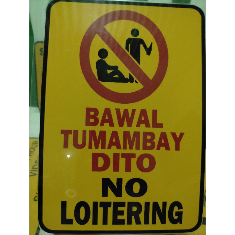 a4-laminated-no-loitering-signage-shopee-philippines