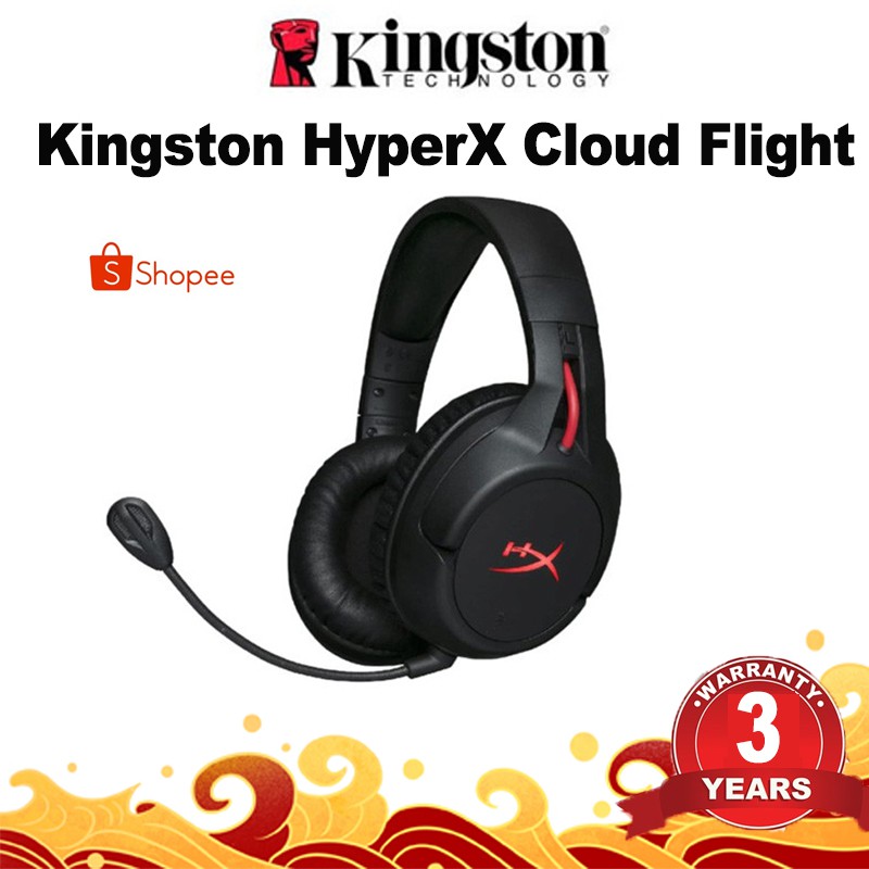 3 Year Warranty Kingston Hyperx Cloud Flight Wireless Gaming Headset Multifunction Headphones For Pc Ps4 Xbox Mobile Shopee Philippines