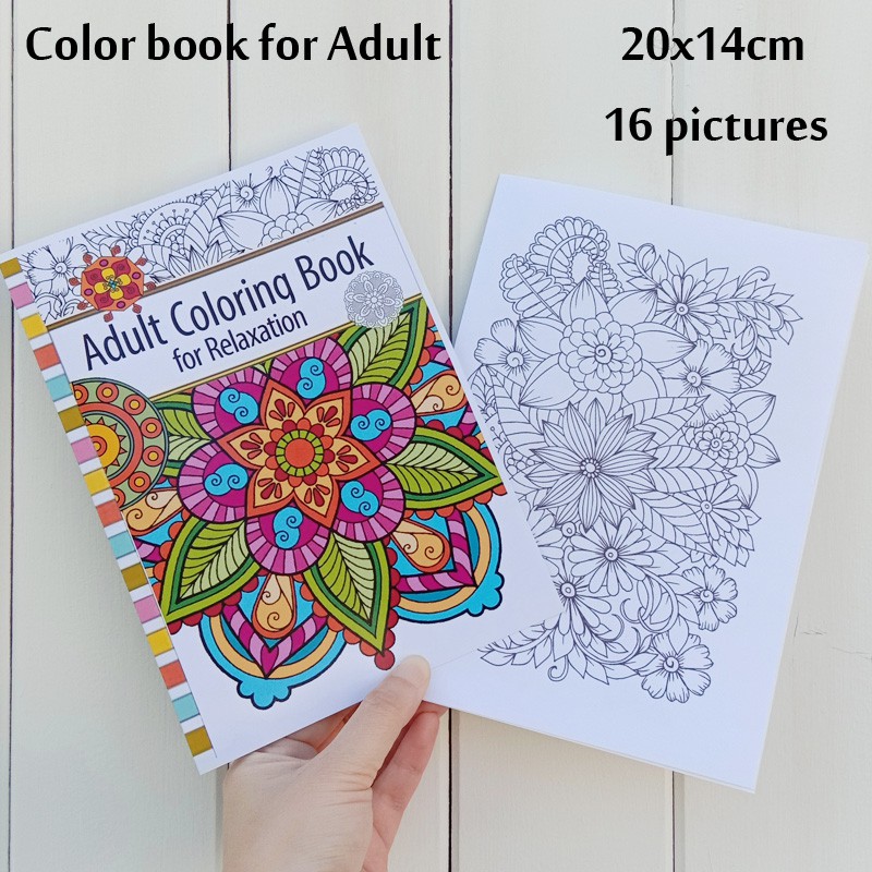 Download Colouring Book For Adult For Stress Relief Coloring Book Size 20x14cm Shopee Philippines