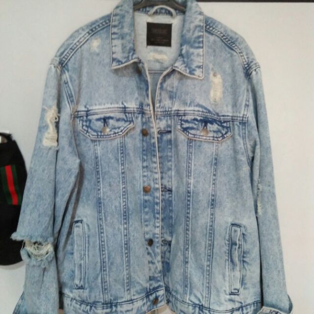 Zara Men's Denim Jacket | Shopee 