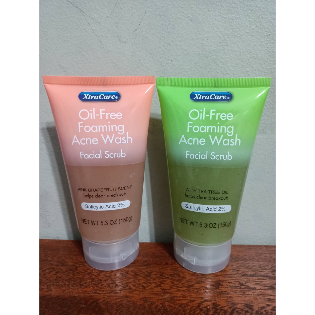 Xtra Care OilFree Foaming Acne Wash Facial Scrub (150g) Shopee