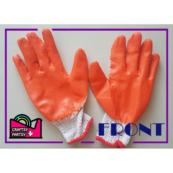 (PER PAIR) Rubber Gloves/ Cotton Gloves w/ Latex Rubber (75grams/pair