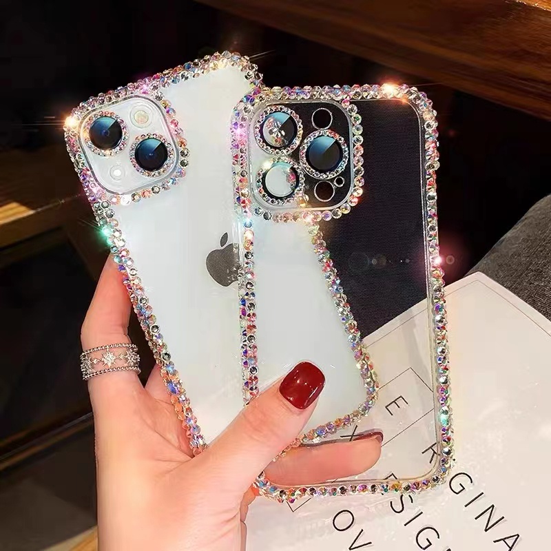 Luxury Fashion Bling Diamond Case for iPhone 14 13 Pro Max 13 12 MiNi 11 Pro Max 11 Pro Max 12