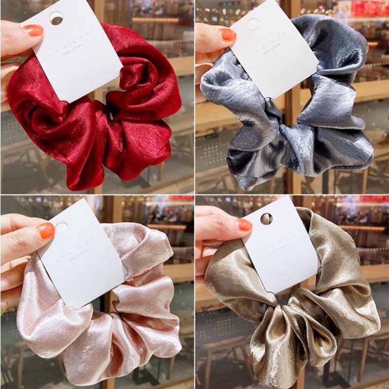 Ladies Retro Hair Band Korean Silk Highend Tie Hair Hair Tie