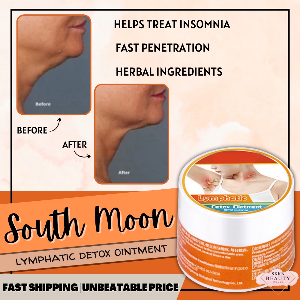 Detox Cream Neck Lymph 30G Southmoon Lymphatic Patch AntiSwelling