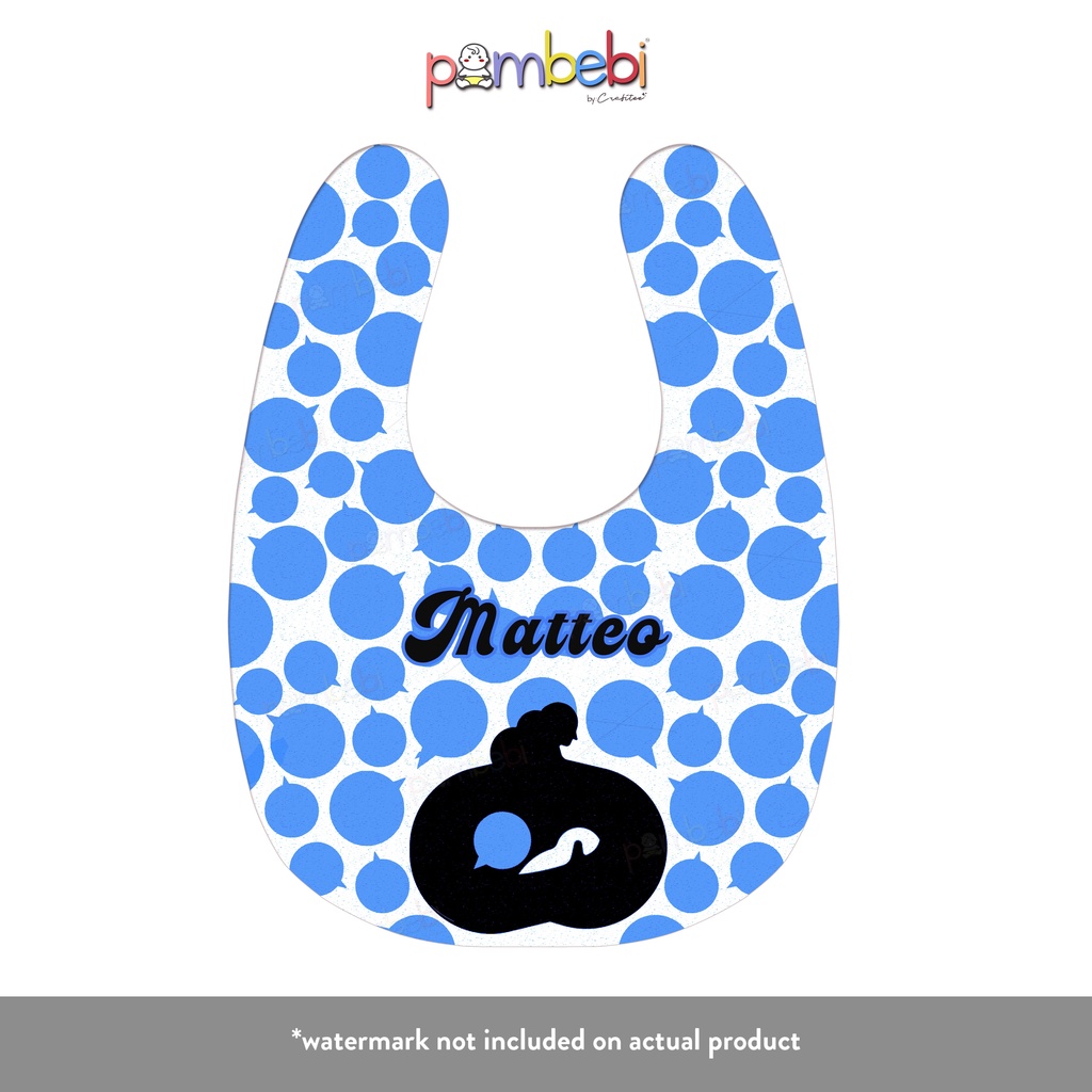 Pambebi Drool Bib with Name BREASTFEEDING ADVOCATE 3 Shopee Philippines