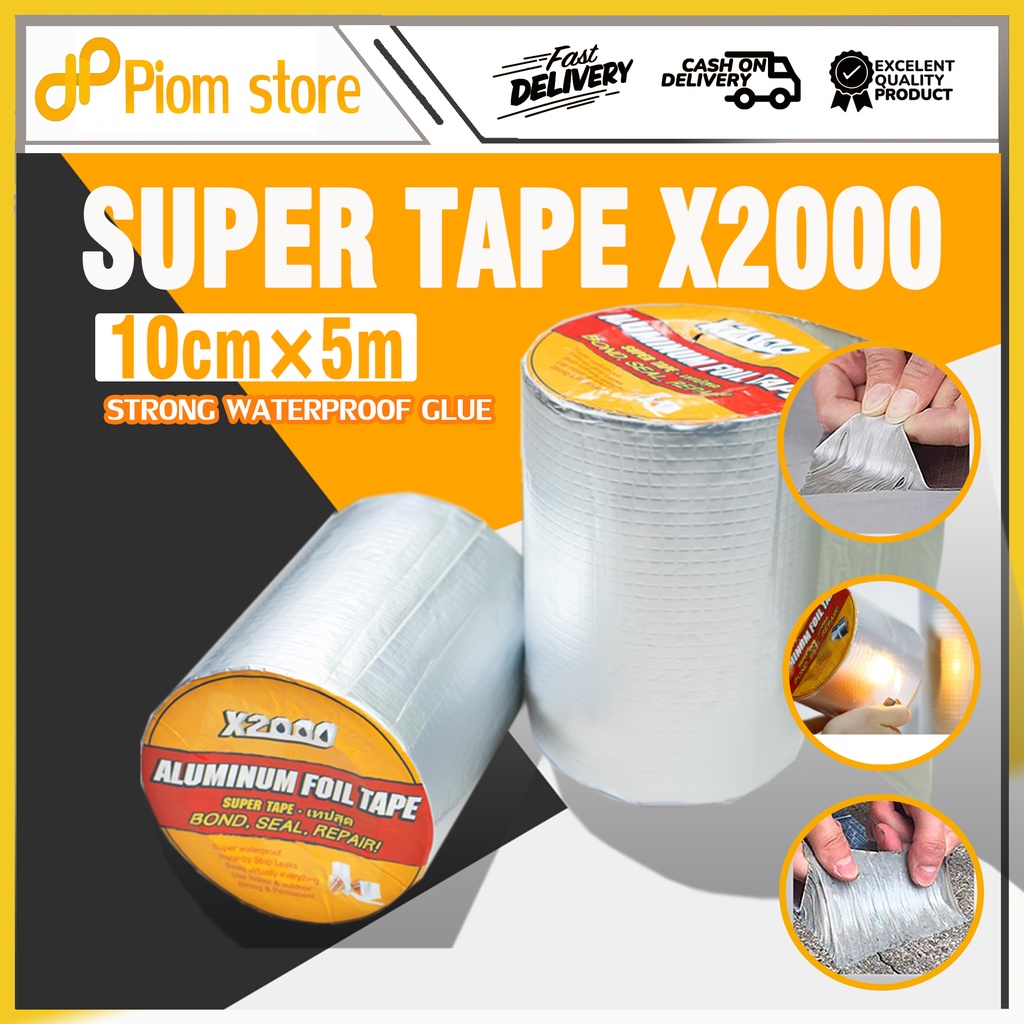 10cm Super Tape X2000 self Adhesive Tape Waterproof Aluminum Foil Tape ...