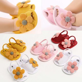 Baby Girl Shoes Kids Girls Flower Breathable Anti-Slip Sandals Children Princess Shoes Toddler Soft Crib Shoes