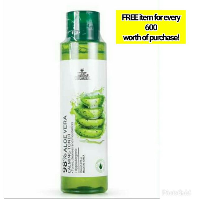 luxe organix aloe vera calming toner benefits