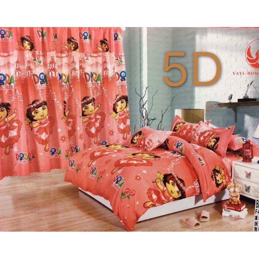 Dora The Explorer 5 In 1 Bedsheet Set Shopee Philippines