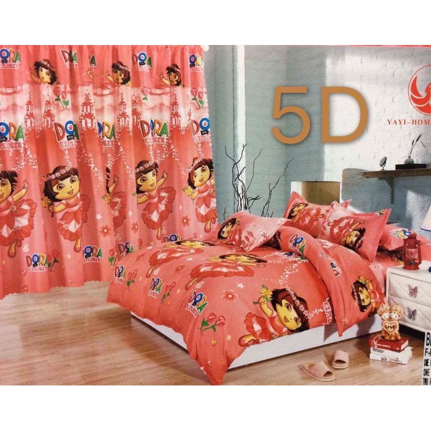 Dora The Explorer 5 In 1 Bedsheet Set Shopee Philippines
