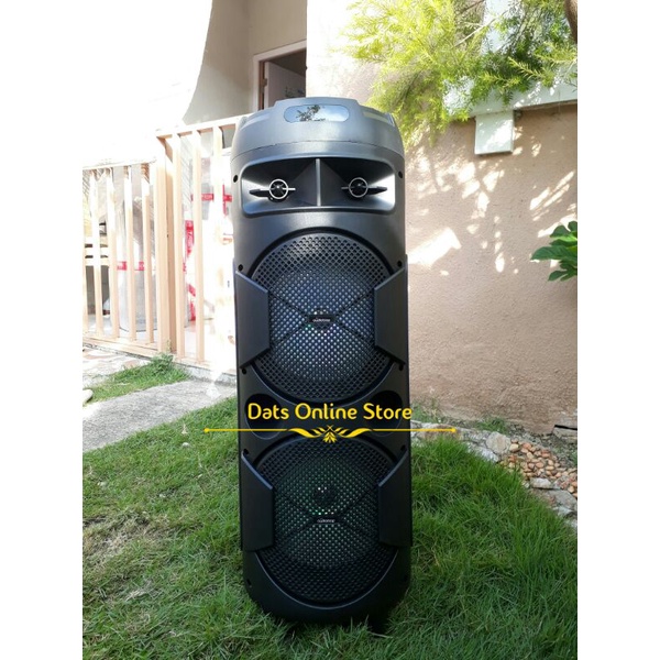 32" BIGGEST SIZE PORTABLE BLUETOOTH KARAOKE SPEAKER W/ ECHO, FREE