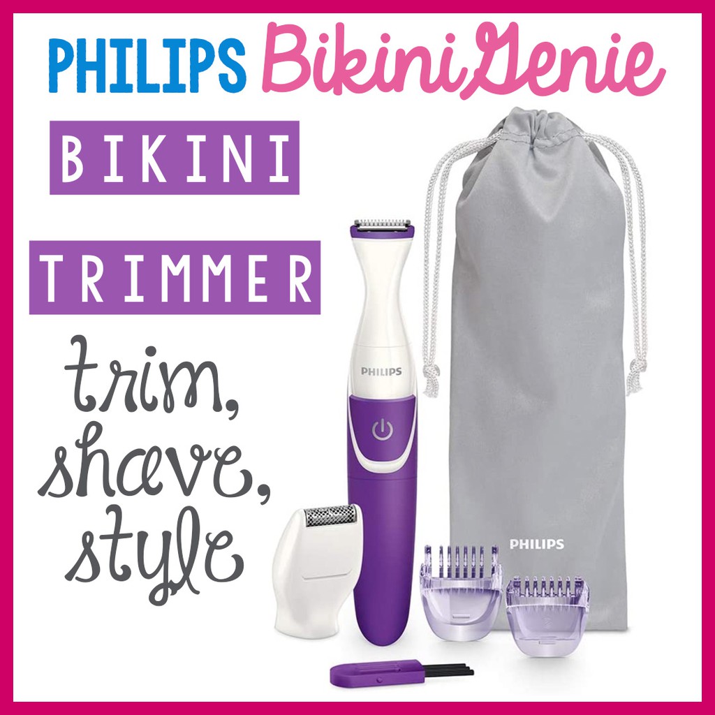 philips bikinigenie cordless bikini trimmer for