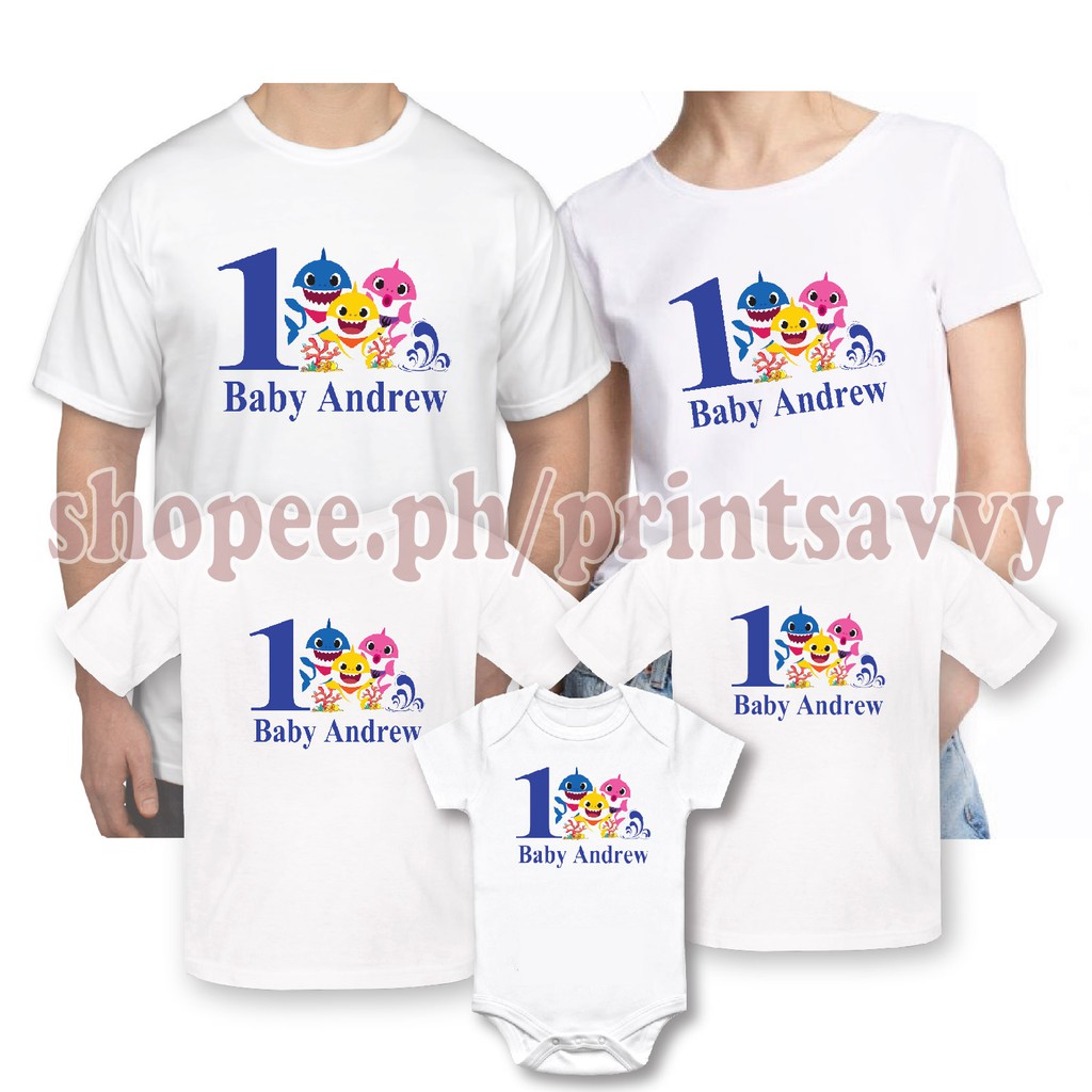 Baby Shark Birthday Shirts For Family