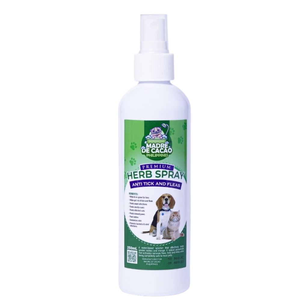 Madre De Cacao PH Premium Pet Herb Spray Anti Tick and Fleas Formula ...