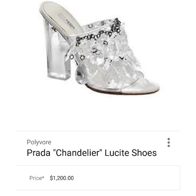prada chandelier shoes
