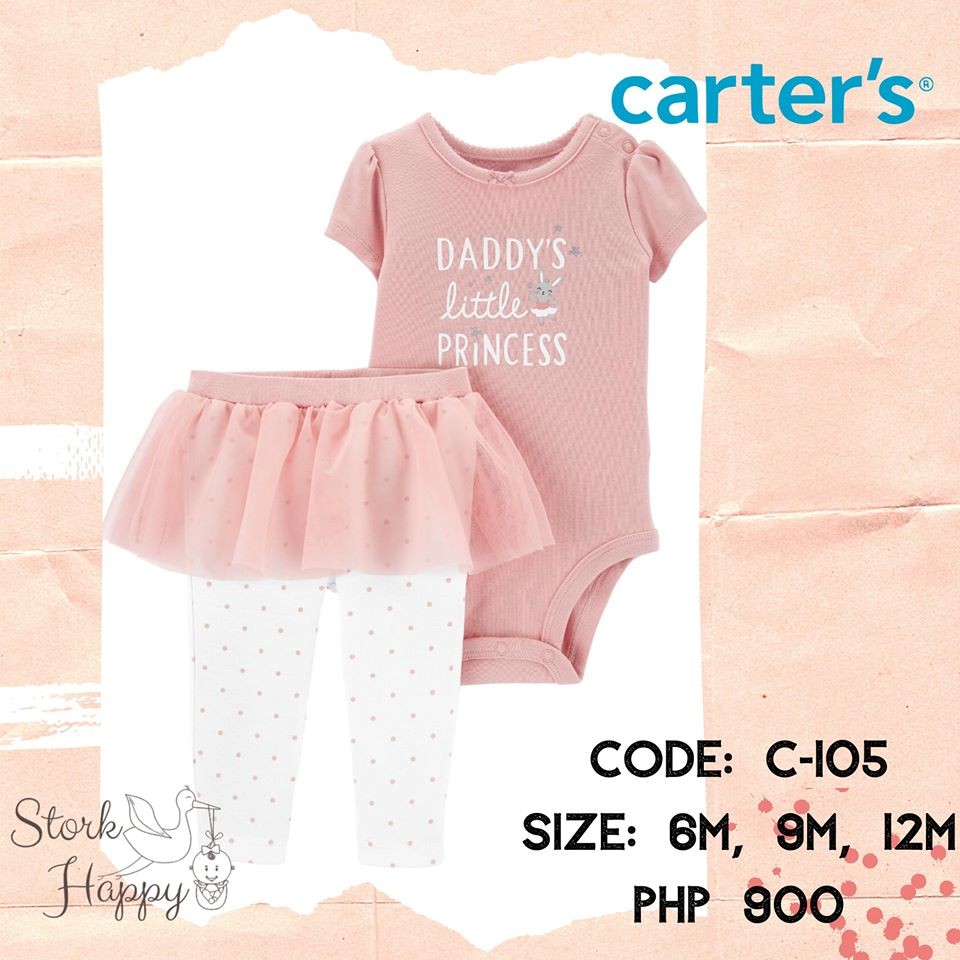 Carters 2Piece Princess Bodysuit & Tutu Pant Set Shopee Philippines