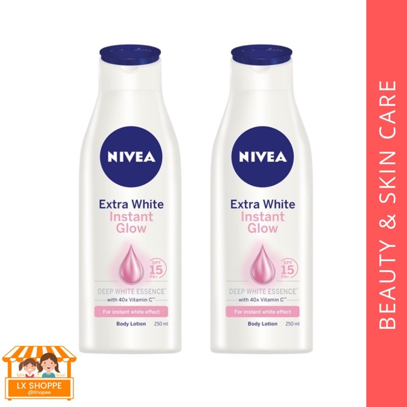 Nivea Extra White Instant Glow Body Lotion 250ml Shopee Philippines