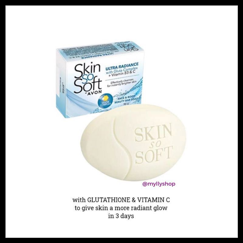 AVON SKIN SO SOFT ULTRA RADIANCE BAR SOAP 90g Shopee Philippines