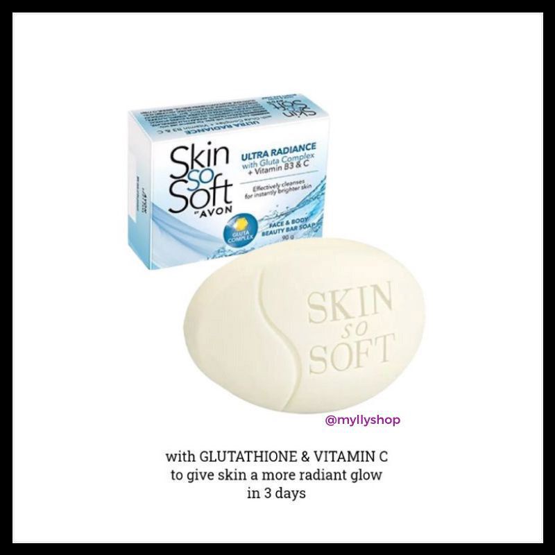 AVON SKIN SO SOFT ULTRA RADIANCE BAR SOAP 90g | Shopee Philippines