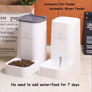 3.8L Pet Dog Cat Automatic Food Water feeder Large Capacity dispenser Cat bowl  Dog Cat Water Bottle