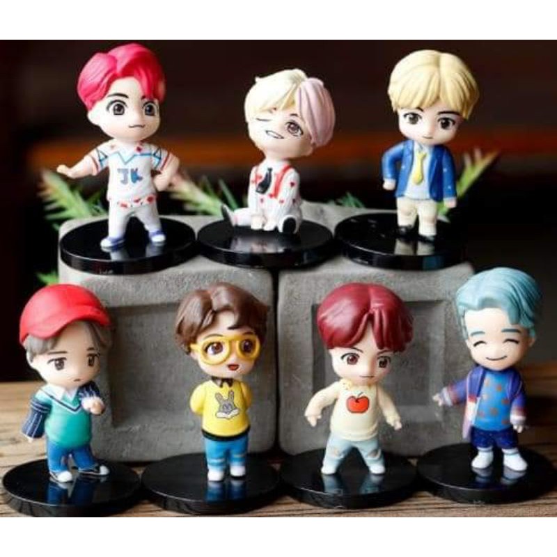 BTS Cute Kpop figurine Set | Shopee Philippines