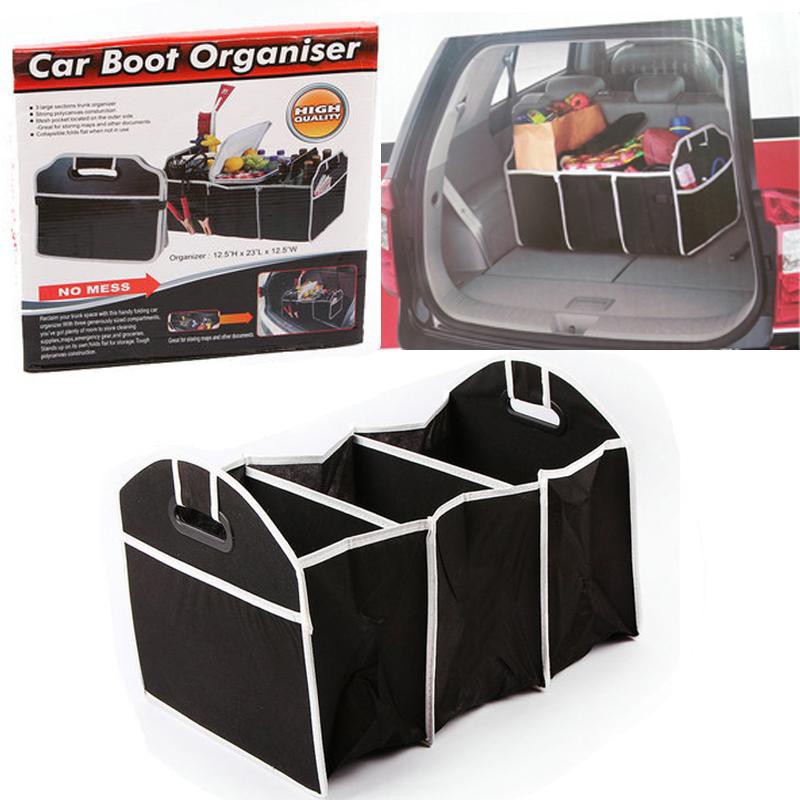 JS Foldable Collapsible Car Boot Storage Box Heavy Duty Tidy Tool ...