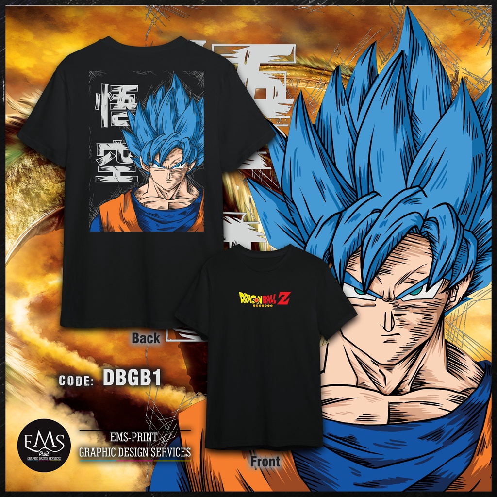 Customize Shirt Digital Print DTF (Dragon Ball Goku) | Shopee Philippines