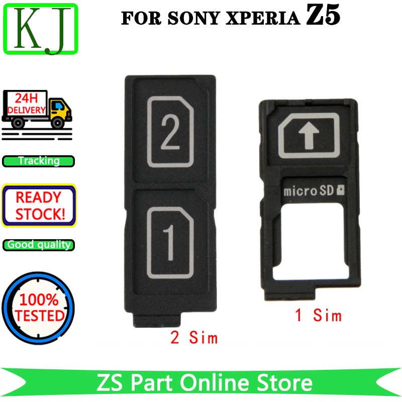 Sim Card Tray Holder For Sony Xperia Z4 Z5 Z5 Plus Single Dual Sim Card Shopee Philippines