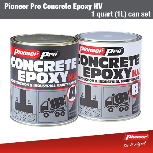 Pioneer Pro Concrete Epoxy High Viscosity for Construction 1 Quart (1