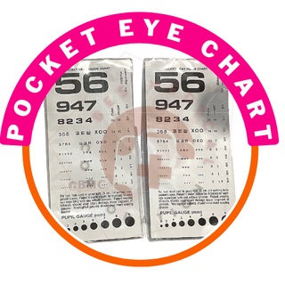 Pocket Eye Chart / Snellen or Jaeger Chart and Pain Rating Scale / Pain ...