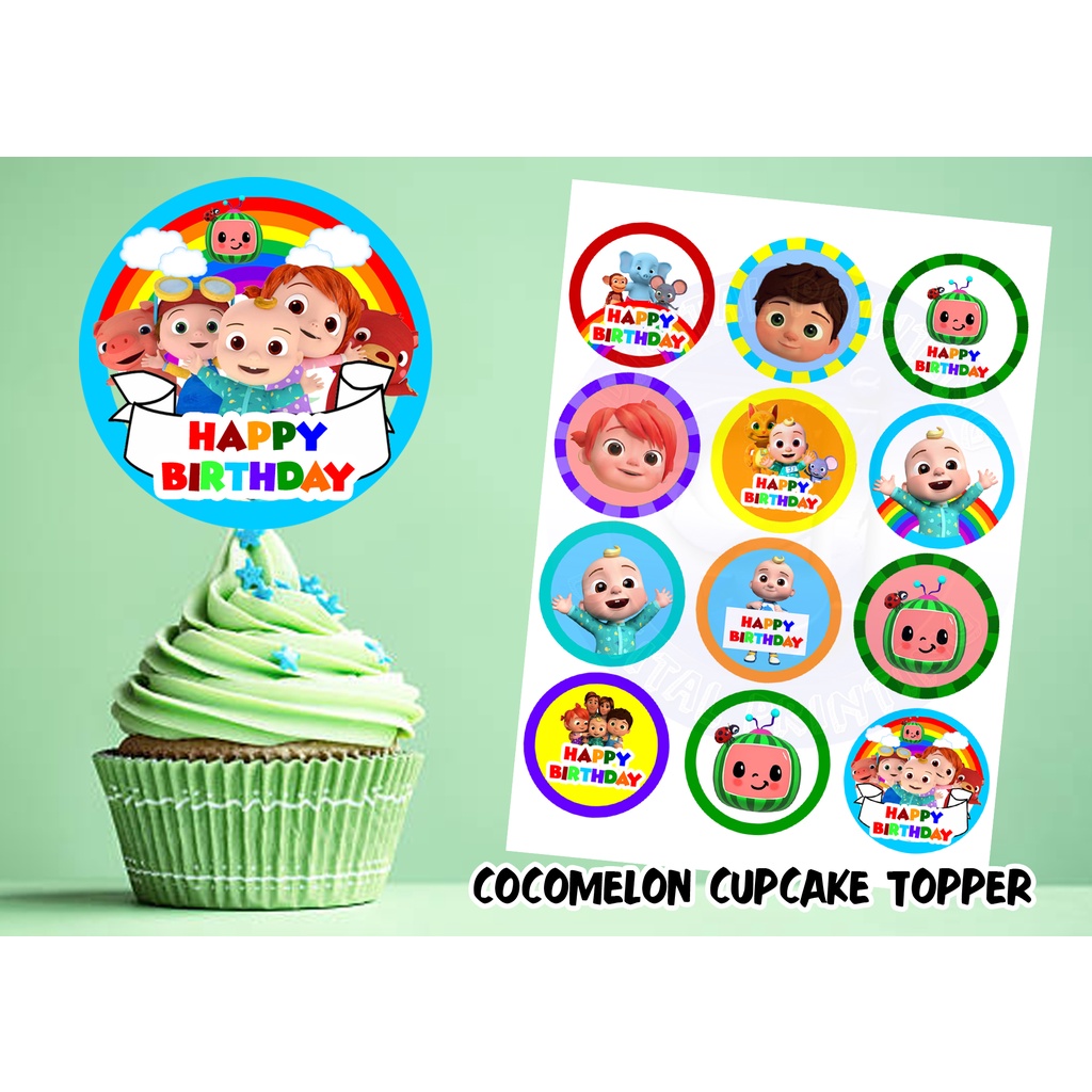 COCOMELON CUPCAKE TOPPER PERSONALIZED NAME/AGE | Shopee Philippines
