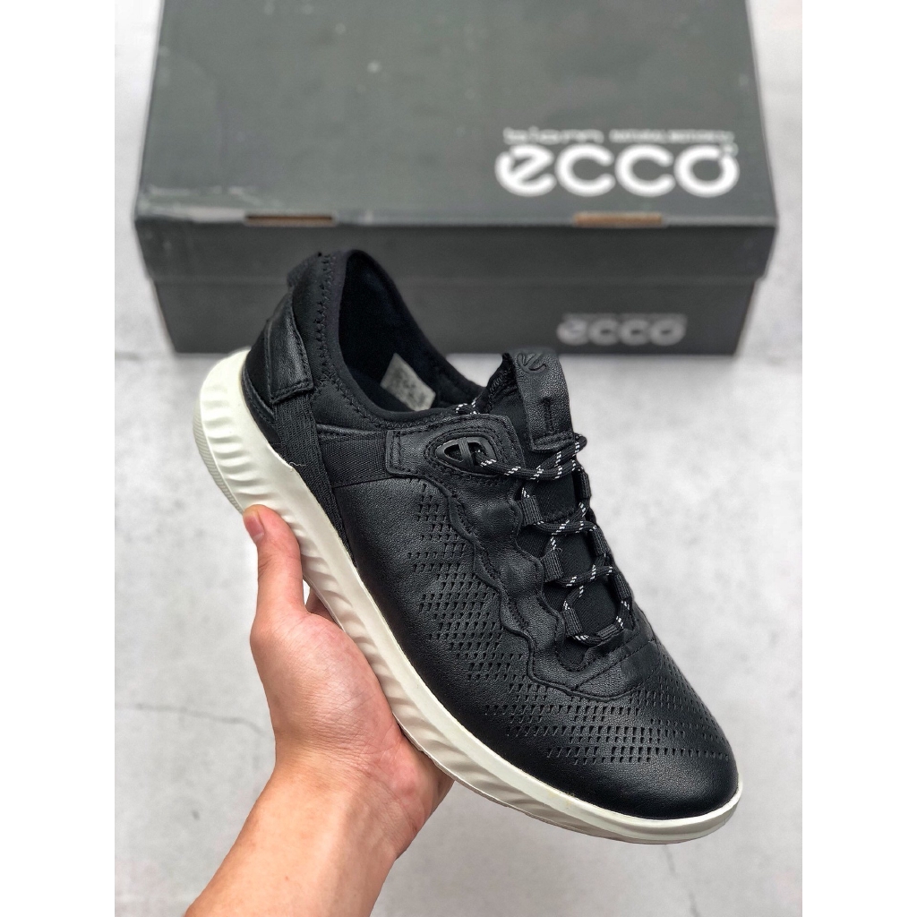 ecco mens leather sneakers