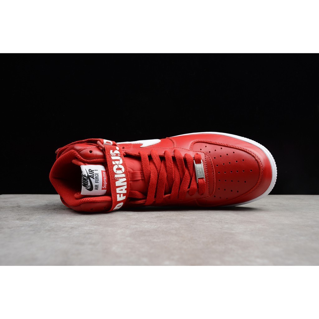 nike air force 1 supreme red