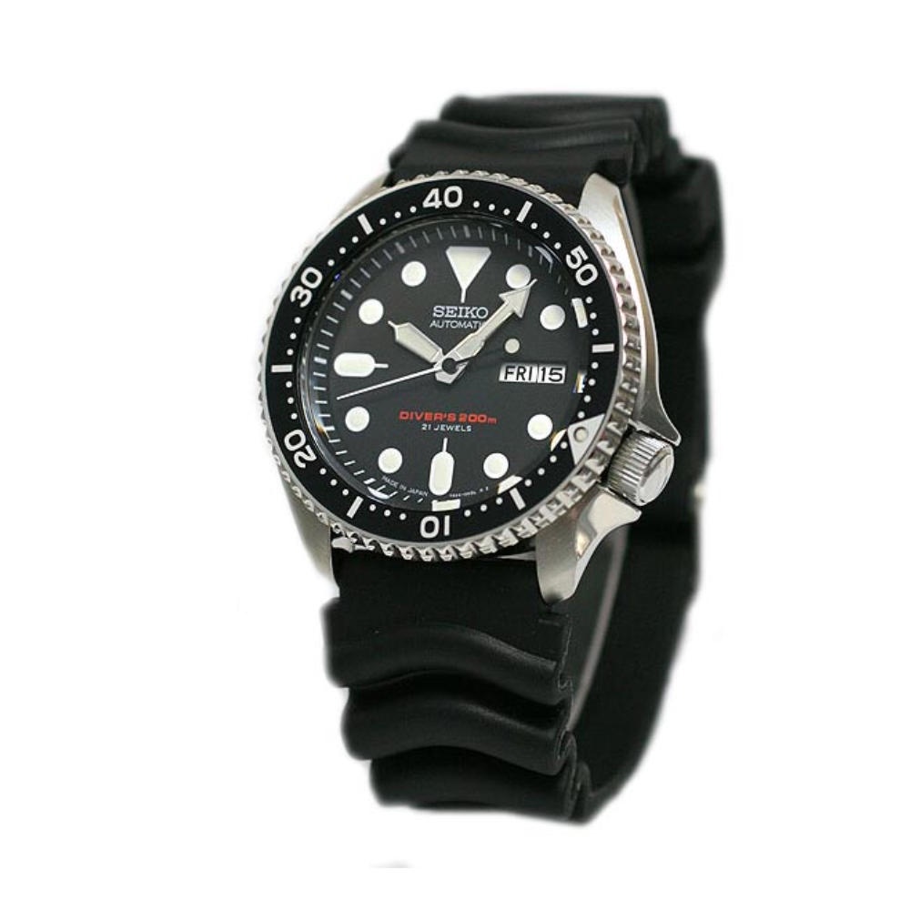 ▤○✱Seiko Day & date Diver's 21 Jewels Black Dial Resin Band Watch for  Men(Black) | Shopee Philippines