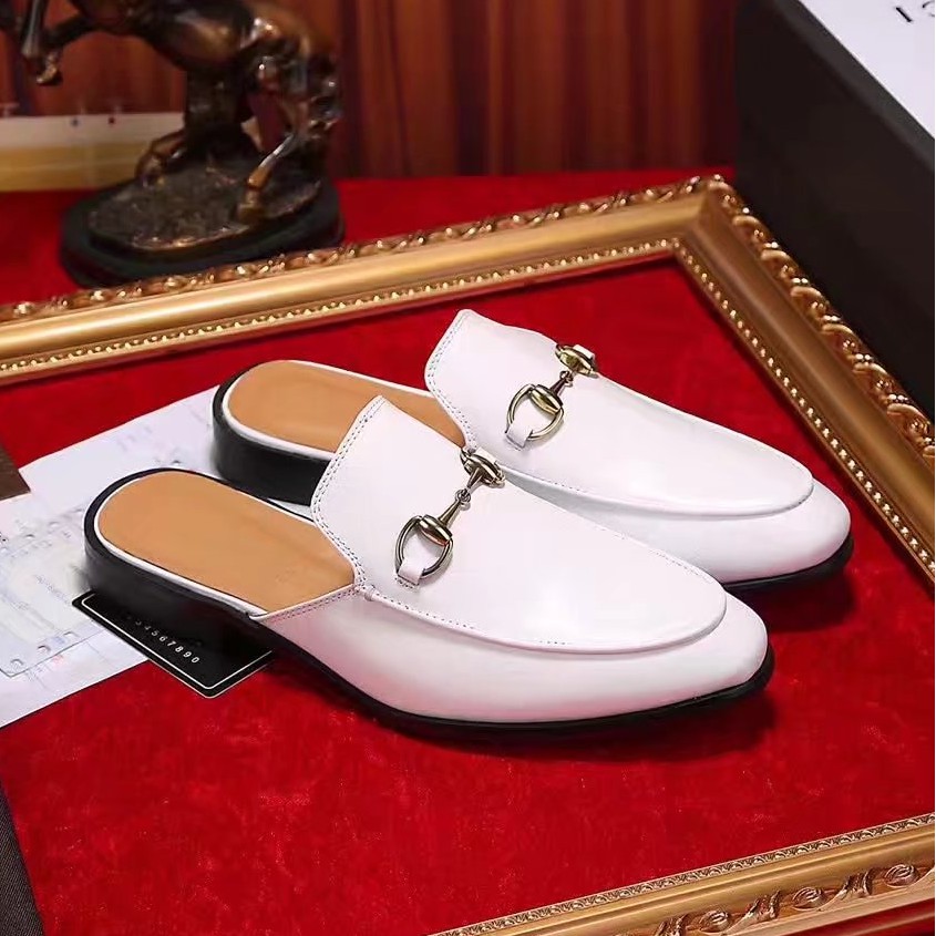 gucci white loafers mens