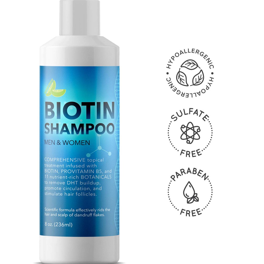 Biotin Shampoo For Hair Growth B Complex Formula For Hair Loss