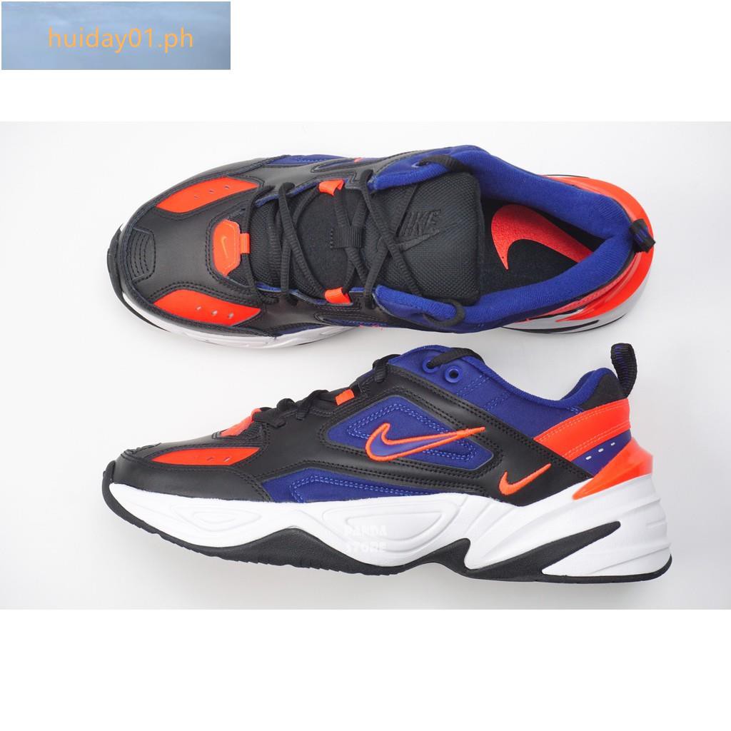 NIKE M2K TEKNO old shoes retro sneakers AV4789-006 black blue orange red  men's shoes | Shopee Philippines