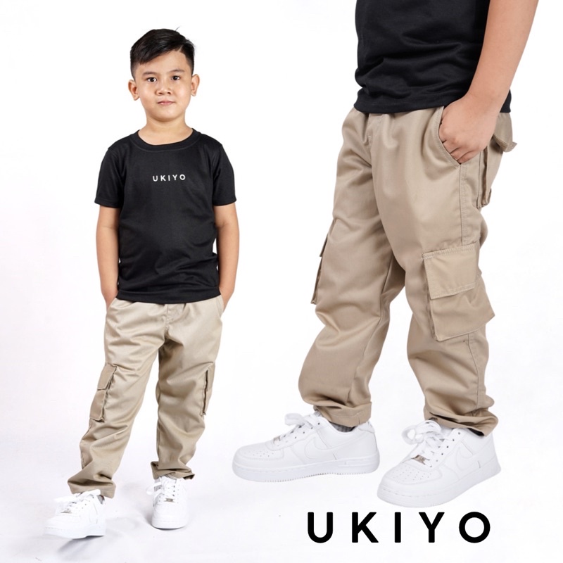 TOKIO Kids Khaki Pants by UKIYO (Unisex Cargo Pants) Shopee Philippines