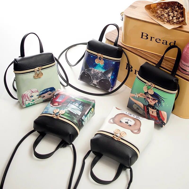 cartoon crossbody bag